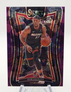 Bam Adebayo 2024-25 Panini Select Mezzanine Cracked Ice Purple Prizm /99 #334 - Bild 1 von 2