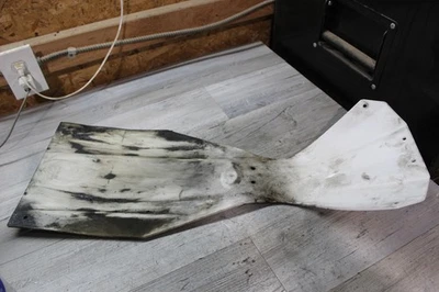 Polaris Rmk 800 2014 placa de deslizamiento blanca Foto 1 de 4