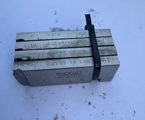 Ridgid Universal Euro Pipe Thread cutting Dies 1/2"-3/4" BSPT - Picture 1 of 7