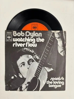 Bob Dylan Watching River Flow 45rpm 7" vinyl single - picture sleeve Netherlands - Image 1 of 3
