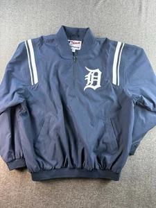Vintage Majestic Detroit Tigers Pullover Jacke XXL MLB 1/4 Zip - Bild 1 von 12