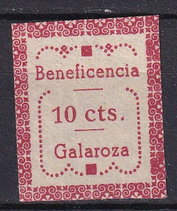 SCW local label Galaroza (Huelva) Edifil 78 (Type I) Beneficencia imperf. MNH - Picture 1 of 1