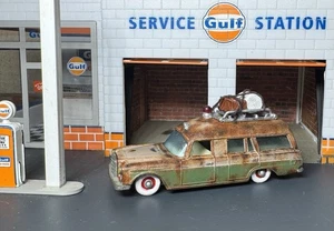 Custom Vintage Restored Lesney #3 Mercedes Benz Ambulance Rat Rod Matchbox 1of1 - Picture 1 of 7