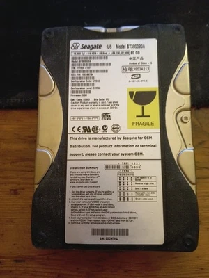 Seagate U6 ST380020A 80GB IDE ATA Internal Hard Drive 3.5" Tested Working!!!! - Image 1 of 4