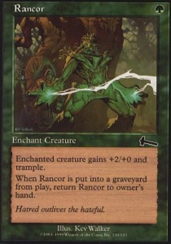 MTG Rancor - Foil, Moderate Play, English Urza's Legacy - Image 1 of 1
