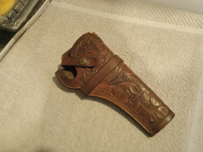 Винтажная кожаная резная кобура H H Heiser Denver No1718 - Изображение 1 из 4
