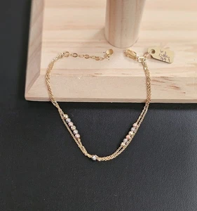 14k gold tri color bracelet 7 inch - Picture 1 of 6