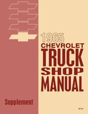 Manual de servicio para camioneta Chevrolet 1965 Foto 1 de 4