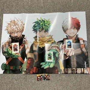 My Hero Academia Magnet Clip Poster Deku Bakugo Todoroki Strongest Jump - Picture 1 of 4