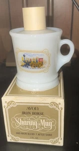 Taza de afeitar vintage Avon Iron Horse - nuevo stock antiguo - Imagen 1 de 7