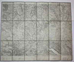 1936 Tuttlingen / Villingen Überlingen Sigmaringen Rottweil Karte - Picture 1 of 1