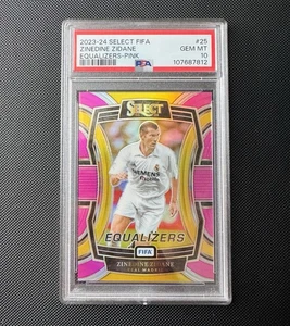 Zinedine Zidane /25 2023-24 Panini Select FIFA PSA GEM MINT 10 Pink Equalizers - Picture 1 of 2