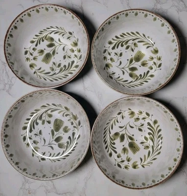 Juego de 4 cuencos de cereal de melamina Better Homes & Gardens verde floral Foto 1 de 4