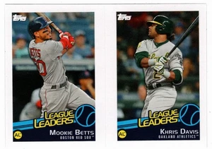 Khris Davis - Mookie Betts - Brad Hand - 2019 Topps Stickers Baseball # 120 Mint - Picture 1 of 2