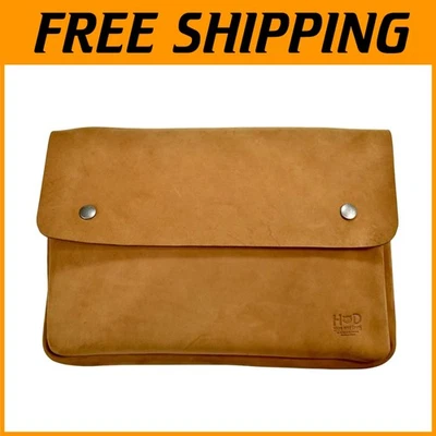 Vintage Full Grain Leather Binder, Handmade A5 File Case - Image 1 of 4