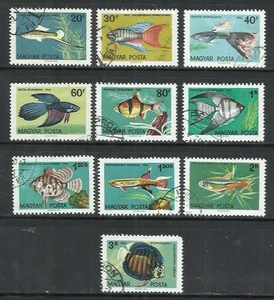 9847-SERIE COMPLETA HUNGRIA 1962 Nº 1495/1504 PECES. FAUNA MARINA. - Imagen 1 de 1