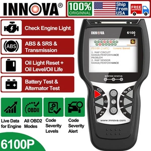 INNOVA 6100P OBD2 Scanner ABS SRS Getriebe Auto Codeleser Diagnosegerät - Bild 1 von 12