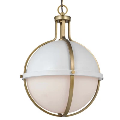 Colgante Lincoln 16"W Nuvo Lighting 60/7665 - Blanco Foto 1 de 4