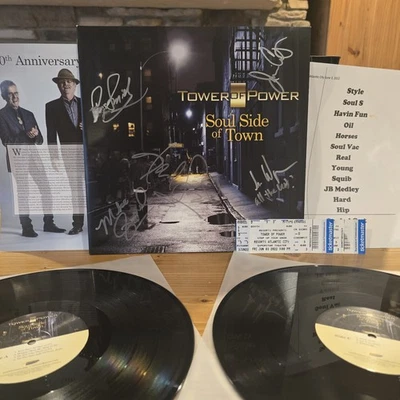 *SIGNED* Tower Of Power - Soul Side of Town (2018) 2 LP Vinyl w/ Extras EX/EX - Image 1 of 4