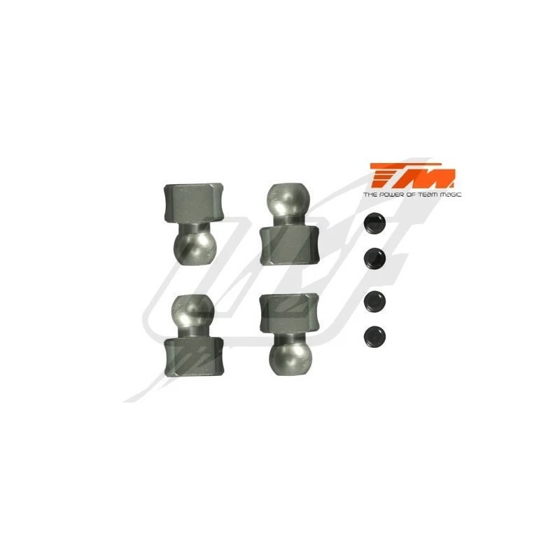 [IT] M8JS -JR -B8ER hartbeschichtetes Aluminium 7075 Stabilisator Kugelbolzen (4 Stück) Te - Bild 1 von 1