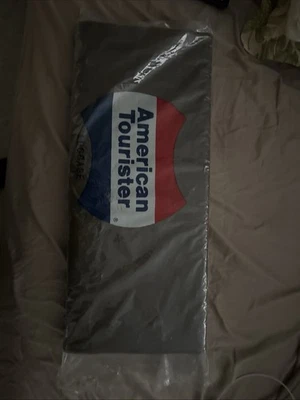 Vintage AMERICAN TOURISTER Luggage Garment Suit Bag Faux Brown Leather - Image 1 of 3