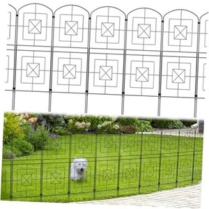 Extra Tall Decorative Garden Fence Panel 10 Pack Elegant Garden Border - Picture 1 of 8