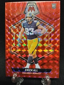 Erick All 2024 Panini Mosaic Rookies Red Sparkle Prizm 382 Cincinnati Bengals - Picture 1 of 3