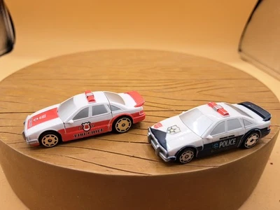 Transformers Universe Fire Chief PROWL and PROWL 2 Police Car Spy Changers 2001  - Image 1 of 4