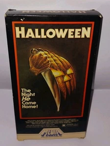 HALLOWEEN (VHS, 1981, Media) All Flaps Intact M131 Rare Print Double Flap Horror - Picture 1 of 23