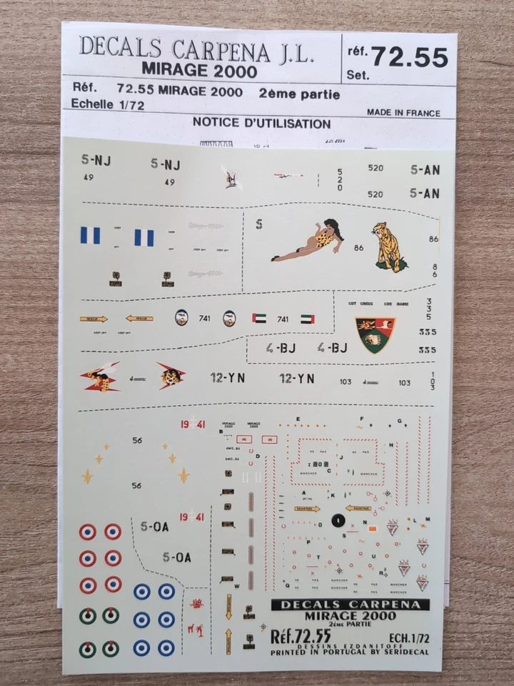 Décalcomanies Maquette Avion 1:72 Mirage 2000 - Photo 1/1