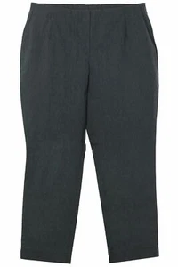 sheego Bengalin Stretch Hose Stoffhose Damen Die Schmale Slim Grau Kurzgröße - Bild 1 von 4