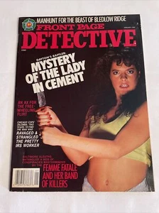 1990 January, Front Page Detective Magazine, Mystery of Lady in Cement (MH159) - Imagen 1 de 3