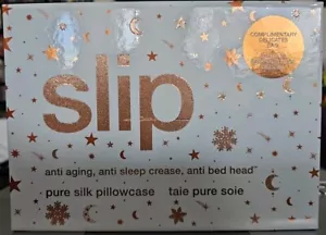 Slip Queen Pillowcase and Delicates Bag Holiday Edition White Gift Set NEW NIB - Picture 1 of 4