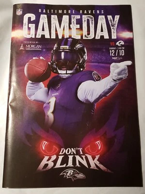 BALTIMORE RAVENS 2023 NFL GAME PROGRAM vs RAMS, ODELL  BECKHAM JR - Image 1 of 3