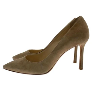Décolleté da donna in pelle scamosciata a punta Jimmy Choo beige taglia 35,5 - Foto 1 di 6