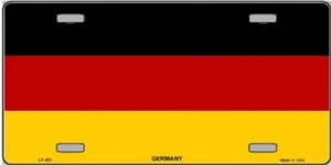 GERMANY COUNTY FLAG METAL AUTO TAG LICENSE PLATE (NEW)- - Picture 1 of 2