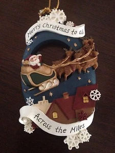 EUC Weihnachtsschmuck zum Aufhängen "Frohe Weihnachten für alle Meilen" - Harz - Bild 1 von 4