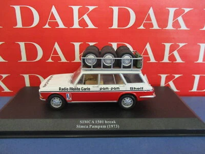 Die cast 1/43 Modellino Auto Simca 1501 Break Assistenza Rally Simca Pampam 1973 - Immagine 1 di 4
