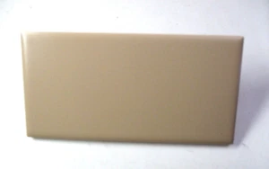 1 Tile Mexico Matte Latte Fawn Beige 6" X 3" Subway Rectangular Ceramic Wall Vtg - Picture 1 of 6