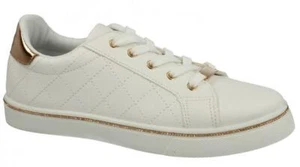 Oferta Spot On F7R190 Mujer Blanco y Rosa Zapatillas Doradas - Imagen 1 de 1
