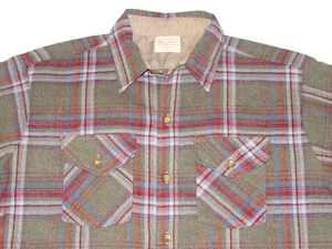 VINTAGE KARIERTES "JEFF MARTIN" LANGARMHEMD MIT KNOPFLEISTE! 2 BRUSTTASCHEN! USA! XL - Bild 1 von 9