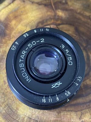 Industar 50-2 50mm f3,5 Russian Bokeh portrait Lens DSLR M42 Mount Old #3195 - Image 1 of 4