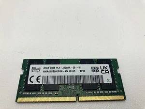 SK Hynix 32GB DDR4 2RX8 PC4-3200AA-SE1-11 Laptop RAM HMAA4GS6AJR8N-XN L60453-001 - Afbeelding 1 van 2