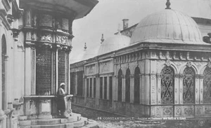 Postcard FX: RPPC Constantinople, Fountain & Sultans' Tombs, Eyoub, Turkey - Picture 1 of 2