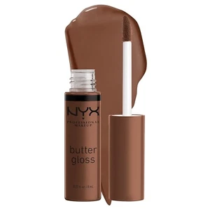 NYX PRO MAKEUP Butter Gloss, Antihaft Lipgloss - Fudge Me (Warm Brown) - Bild 1 von 3