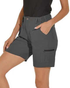 Women's Hiking Cargo Shorts Quick Dry Lightweight Stretch Shorts Golf Fishing... - Picture 1 of 6