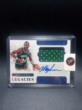 /49 Mark Aguirre LASTING LEGACIES AUTO PATCH 2016-17 National Treasures NBA #25