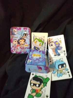 Juego completo de cartas Funko Pop POP DC Comics en lata decorada en muy buena condición  Foto 1 de 4
