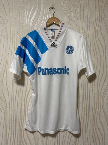 OLYMPIQUE MARSEILLE 1992 1993 HOME FOOTBALL SHIRT SOCCER JERSEY ADIDAS sz M MEN Cover