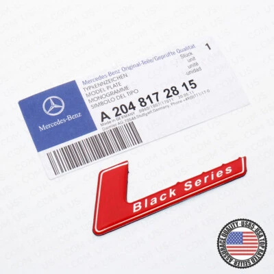 Red Tailgate Lid For AMG Black Series Nameplate Badge Emblem Sport Decoration - Image 1 of 4